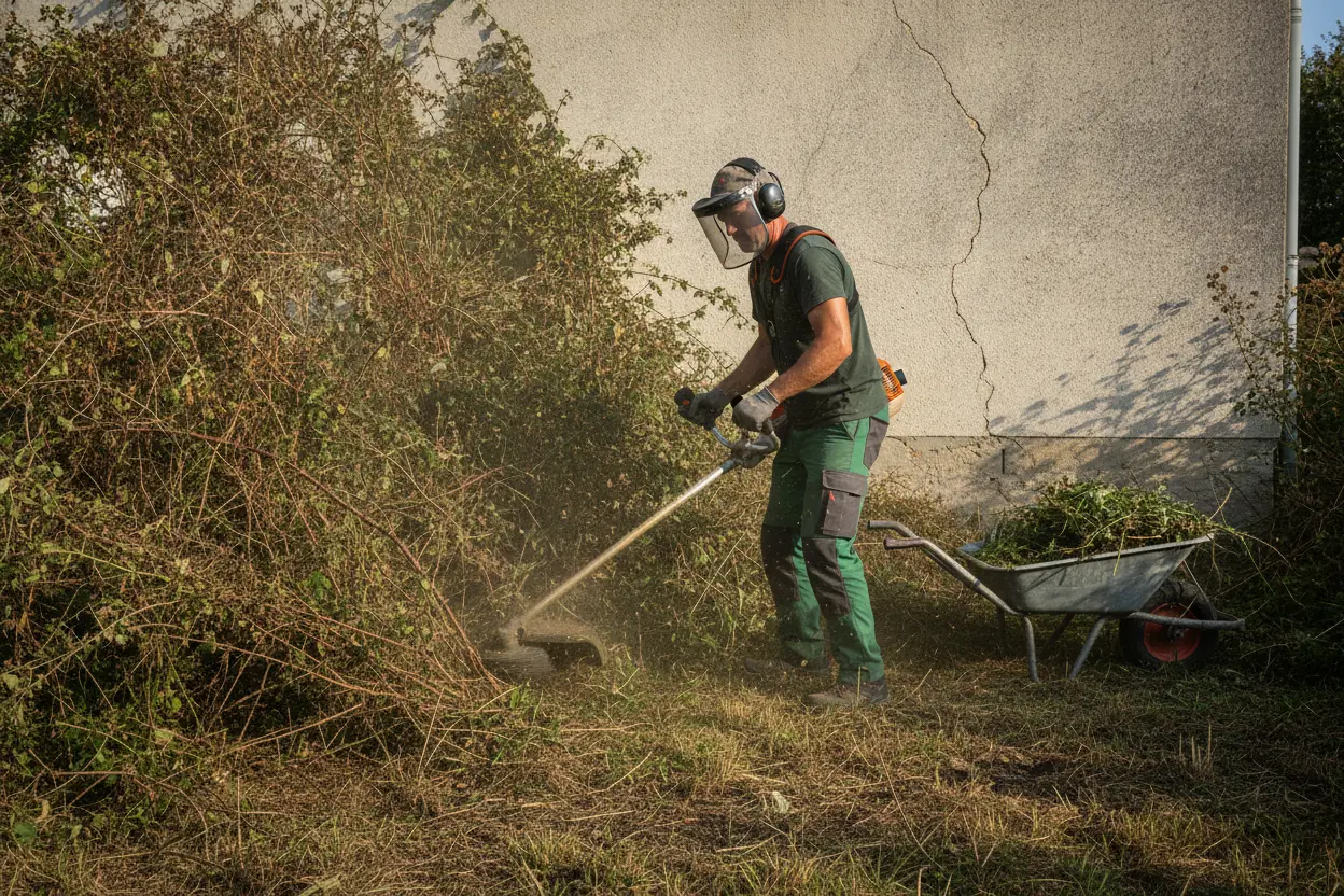 Débroussaillage de terrain à Fontaine-lès-Dijon